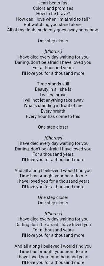 Lirik Lagu Christina Perri A Thousand Years Lirik Lagu Christina Perri A Thousand Years