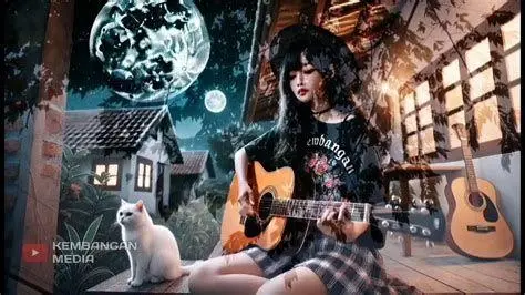 Bermain Lagu Kehilangan Seseorang bermain gitar akustik