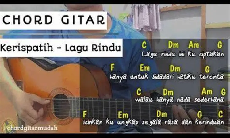Chord Gitar Rindu