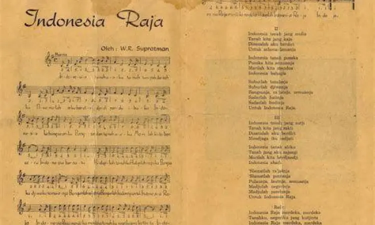 Naskah asli Indonesia Raya