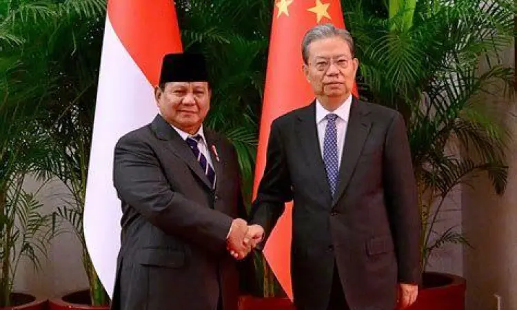 Foto Prabowo Subianto saat melakukan pertemuan diplomatik dengan pemimpin dunia