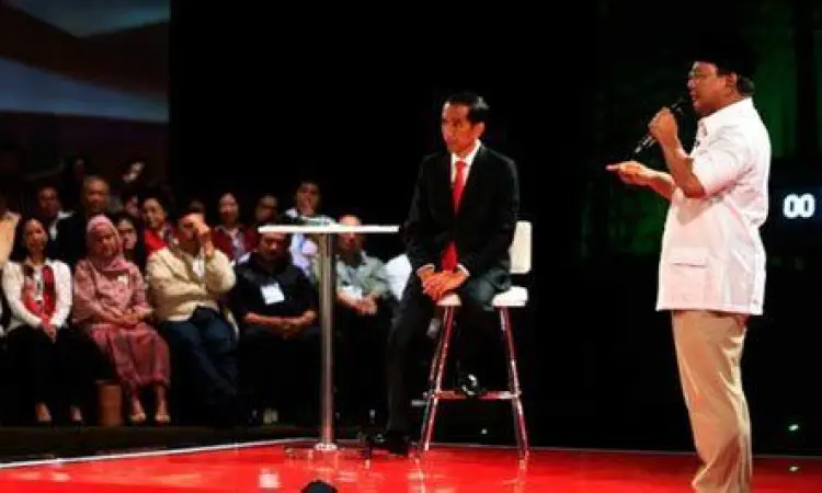 Debat politik dan persaingan elektabilitas Jokowi vs Prabowo