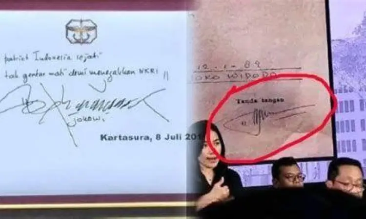 Contoh dokumen negara dengan tanda tangan resmi