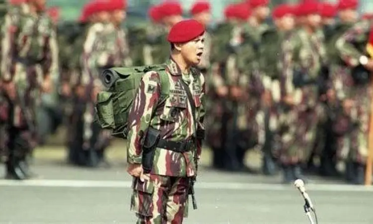 Karier Militer Prabowo Subianto Prabowo Subianto saat menjabat sebagai Danjen Kopassus