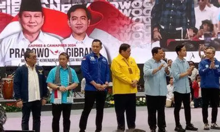 Deklarasi koalisi Indonesia maju untuk cawapres prabowo gibran