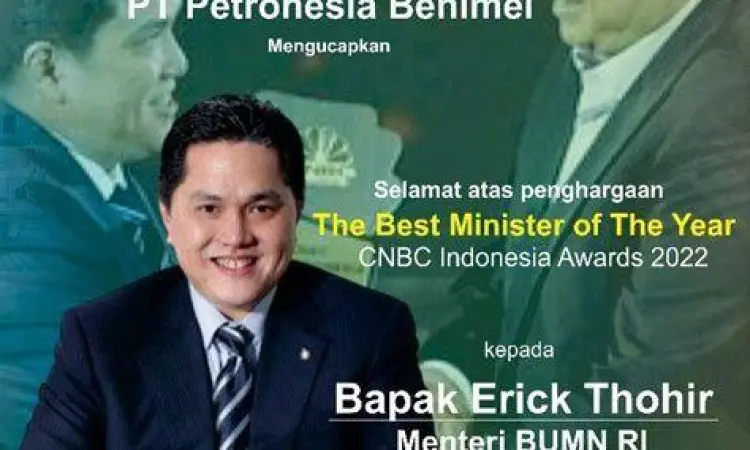 Prestasi Erick Thohir Kinerja Erick Thohir sebagai Menteri BUMN