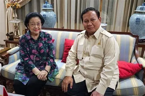 Diplomasi Megawati Prabowo Foto pertemuan Megawati Prabowo di kediaman Teuku Umar