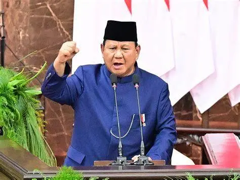 Pidato Perdana Presiden Prabowo Subianto Presiden Prabowo Subianto menyampaikan pidato kenegaraan