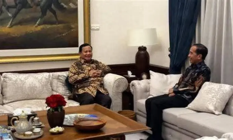 Suasana pertemuan politik di dalam Kertanegara Prabowo