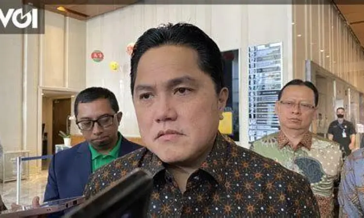 Prabowo dan Erick Thohir dalam rapat koordinasi