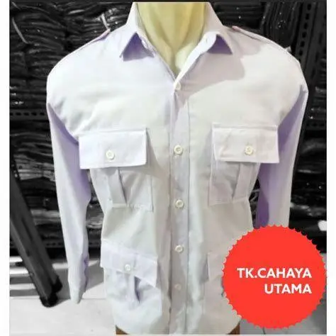 Model Baju Safari Prabowo Kemeja safari kantong empat gaya Prabowo Subianto