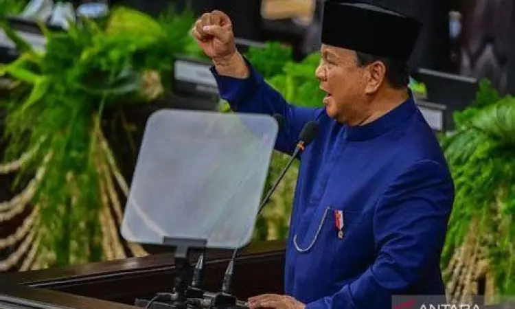 Pidato Deklarasi Prabowo Gibran Prabowo Subianto dan Gibran Rakabuming Raka saat pidato