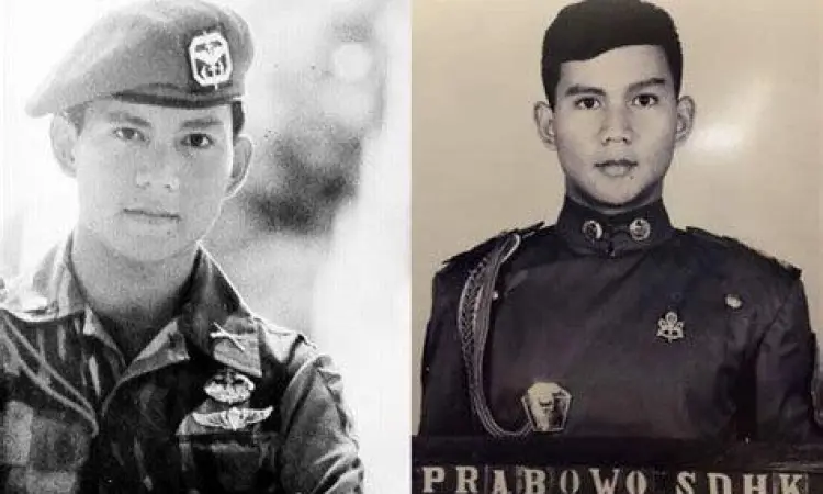 Prabowo Subianto saat masih aktif di militer