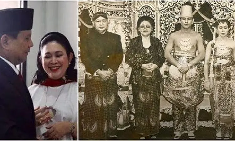 Foto pernikahan Prabowo Subianto dan Titiek Soeharto