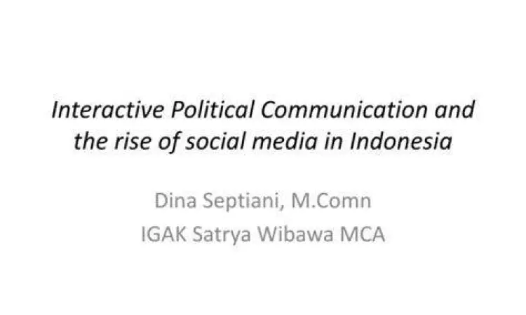 Grafik tren komunikasi politik digital