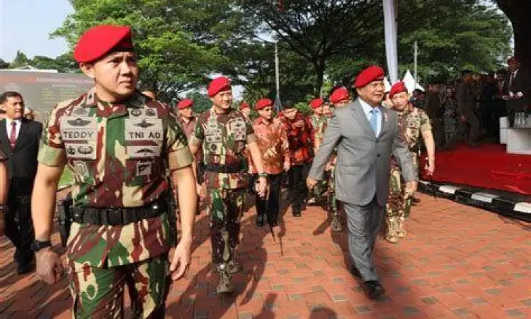 Karier Militer Prabowo Subianto Prabowo Subianto saat menjabat sebagai Danjen Kopassus