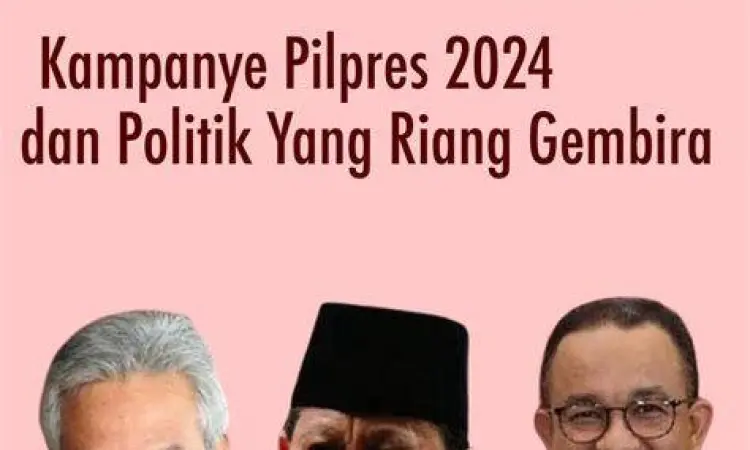 Massa pendukung menyambut gaya kampanye riang gembira