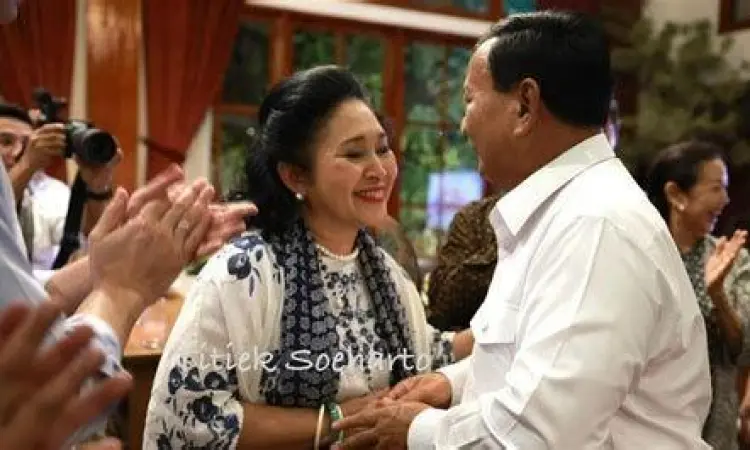 Titiek Soeharto hadir dalam kampanye Prabowo Subianto