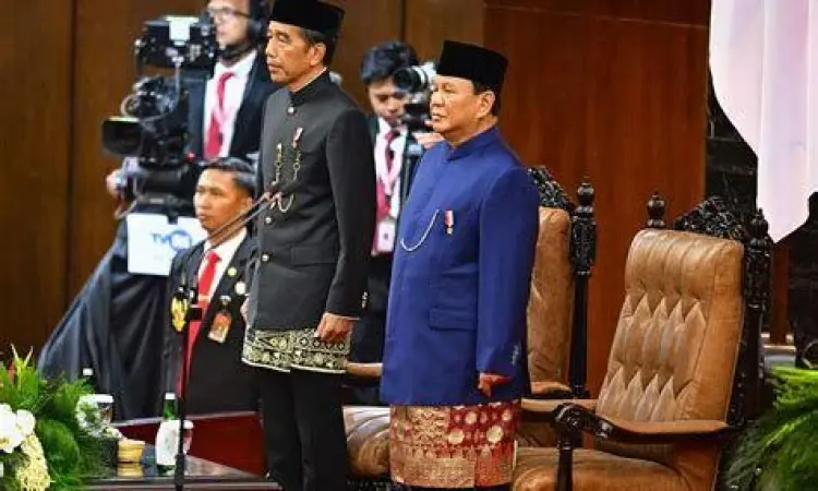 Pelantikan Presiden Prabowo Suasana pelantikan prabowo presiden ke 8 di gedung mpr
