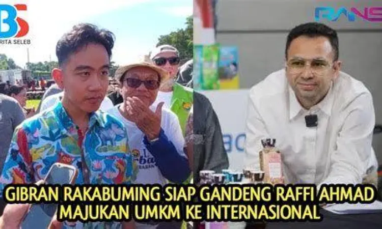 Kolaborasi Tokoh Muda Raffi Ahmad bersama Gibran Rakabuming Raka