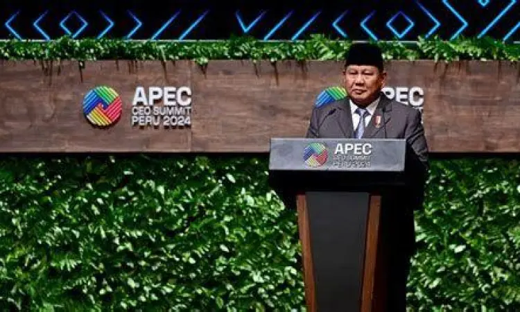 Visi Ekonomi Prabowo Prabowo Subianto menyampaikan visi ekonomi nasional