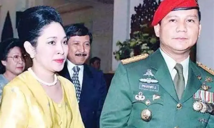 Foto pernikahan Prabowo Subianto dan Titiek Soeharto tahun 1983