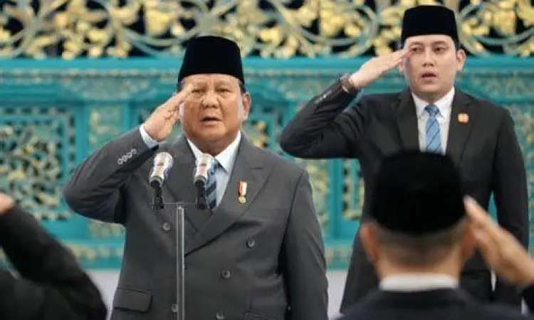 Pelantikan Kabinet Merah Putih Presiden Prabowo Subianto mengumumkan susunan menteri kabinet