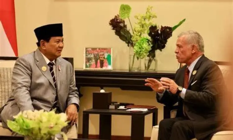 Prabowo Subianto saat berada di Yordania