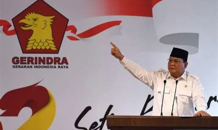 Prabowo Subianto saat mendirikan Partai Gerindra sebagai langkah politik baru