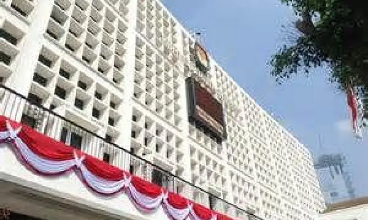 Gedung KPU RI saat pleno hasil pemilihan