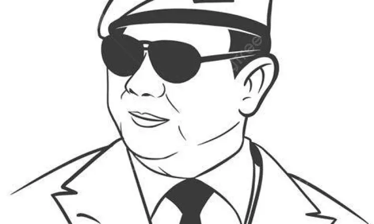 Foto Prabowo Subianto masa militer hitam putih