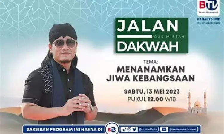 Dakwah Kebangsaan Gus Miftah Gus Miftah dalam acara dakwah kebangsaan