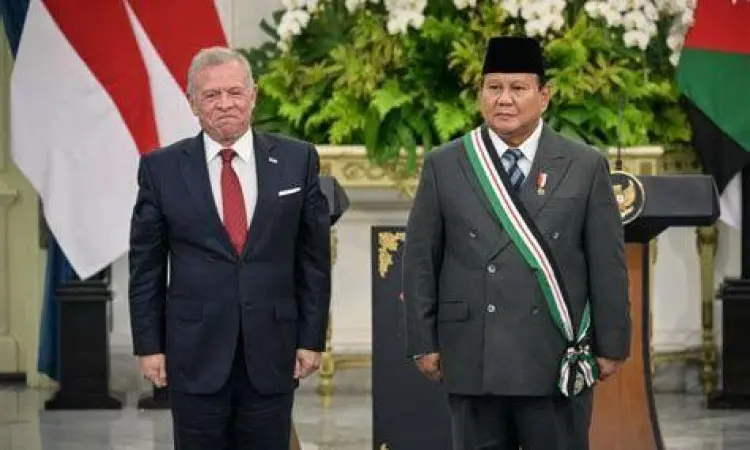 Prabowo di KTT Yordania Prabowo Subianto di KTT Yordania membahas Palestina