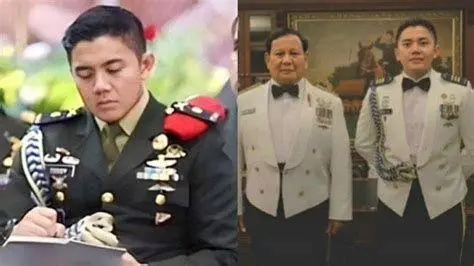 Kedekatan Prabowo dan Mayor Teddy Prabowo Subianto berbincang dengan Mayor Teddy di dalam pesawat