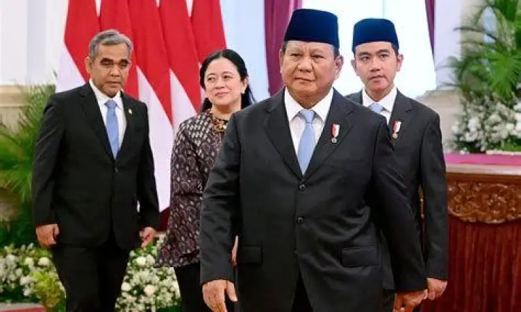 Presiden Prabowo Subianto di Istana Negara