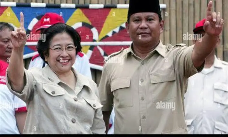 Kemesraan Mega-Pro 2009 Prabowo dan Megawati saat pendaftaran Pilpres 2009