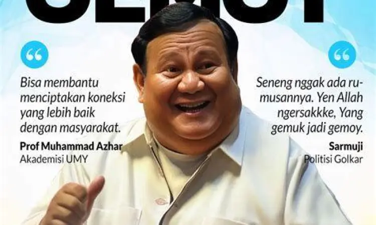Evolusi Branding Prabowo Subianto Ilustrasi gaya komunikasi politik santun dan jenaka