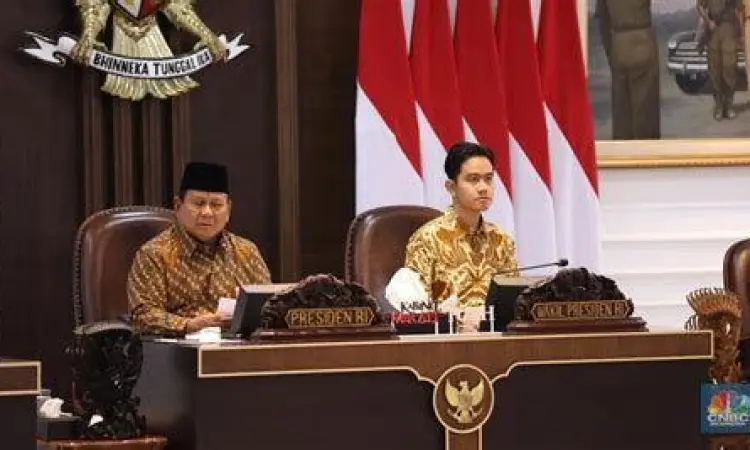Kepemimpinan Muda di Kabinet Wakil Presiden Gibran saat memimpin rapat