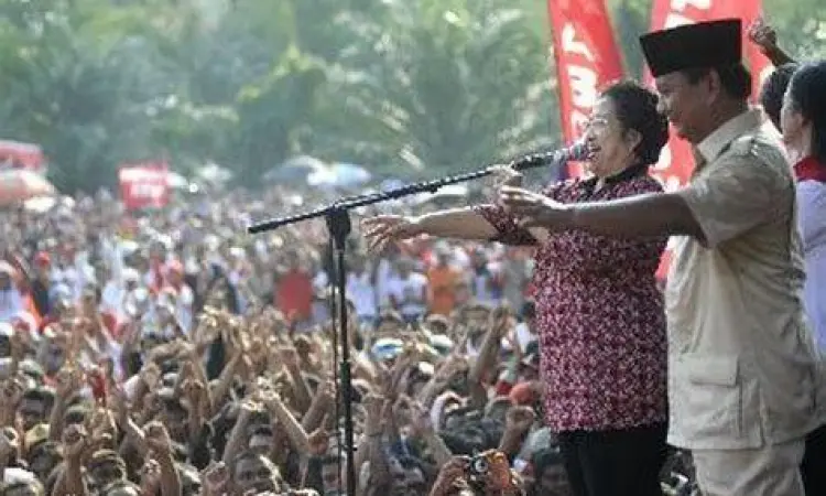 Prabowo dan Megawati 2009 Prabowo Subianto saat kampanye Pilpres 2009
