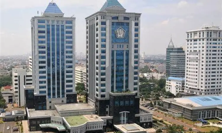 Gedung kementerian di Jakarta sebagai pusat birokrasi