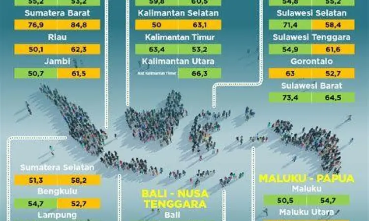 Peta sebaran suara nasional Pilpres 2019
