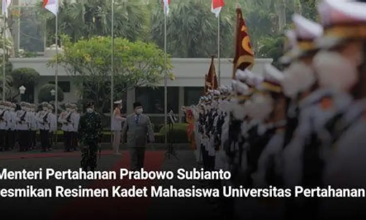 Kadet Universitas Pertahanan Indonesia