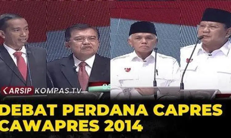 Debat capres antara Prabowo Subianto dan Joko Widodo