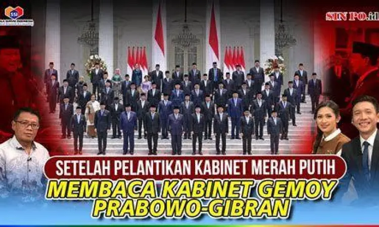 Prabowo Subianto dan Gibran Rakabuming melambaikan tangan