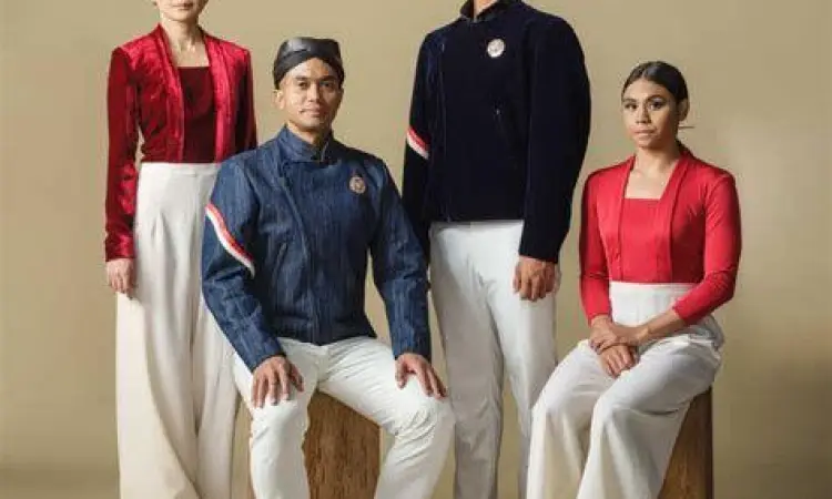 Desain seragam Olimpiade Indonesia 2024 oleh Didit Hediprasetyo