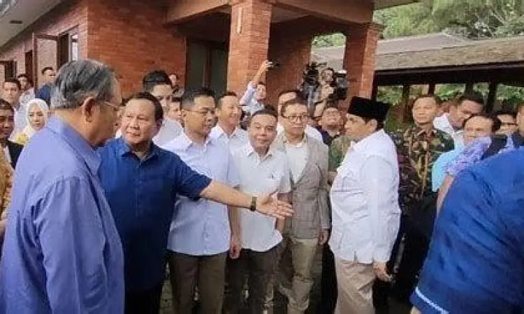 Pertemuan SBY dan Prabowo di Hambalang