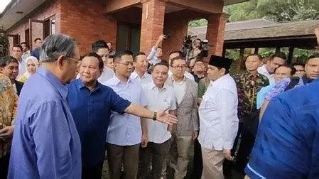 Diskusi Strategis SBY dan Prabowo Pertemuan SBY dan Prabowo di Hambalang