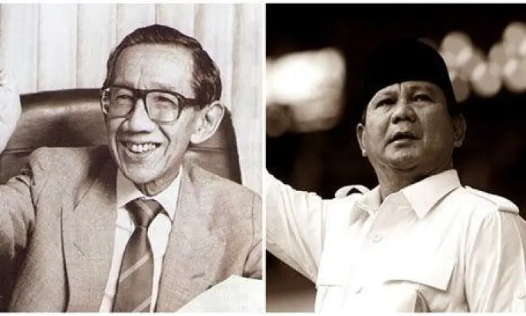 Prabowo Subianto bersama Soemitro Djojohadikusumo