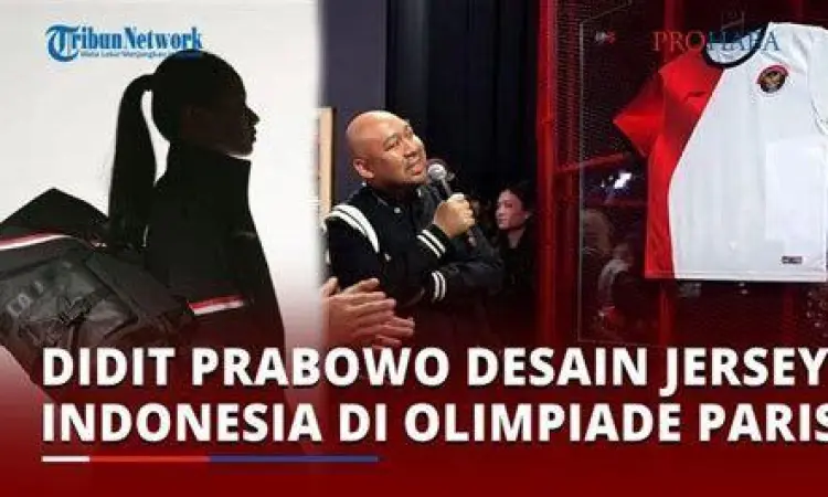 Jersey Olimpiade 2024 Desain jersey Timnas Indonesia karya Didit Hediprasetyo
