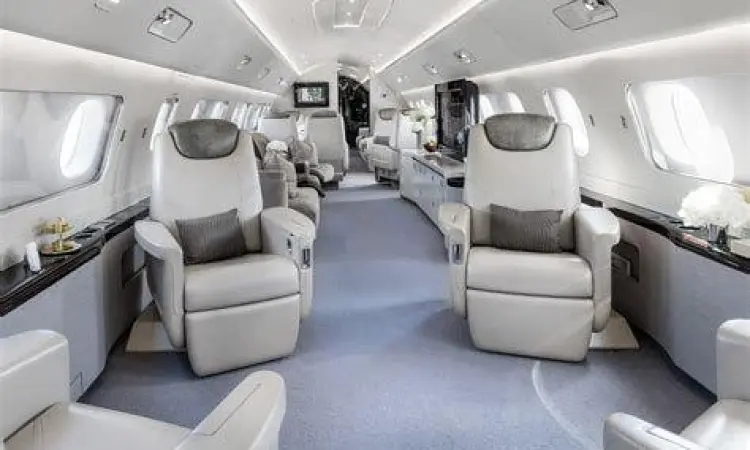 Interior mewah jet pribadi Prabowo Embraer Lineage 1000